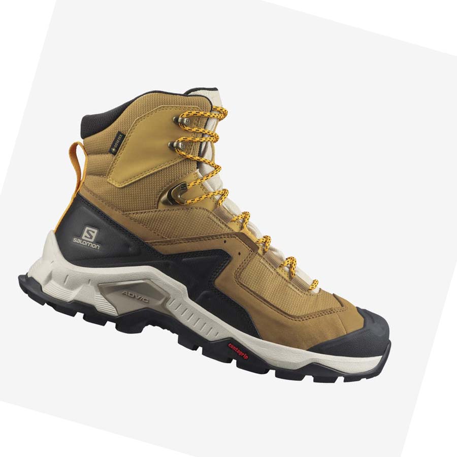 Salomon QUEST ELEMENT GORE-TEX Túracipő Férfi Sárga | HU 2078XYU